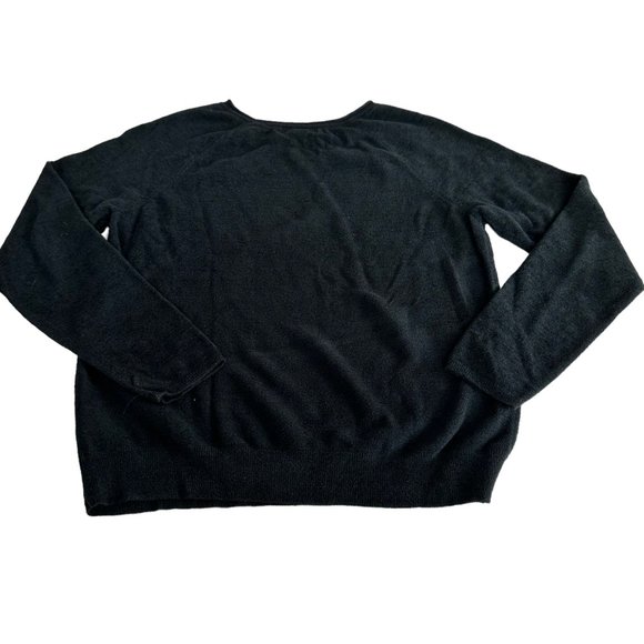 Barefoot Dreams Black CozyChic Ultra Lite Rolled Neck Pullover Size Small S - Picture 3 of 6